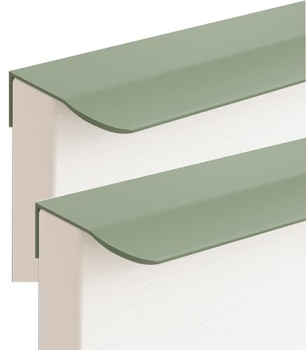 FQFLXY6589 2 Pezzi Maniglie Nascoste per Mobili,Maniglia per Porte Armadio Invisibili,Tiretti a Scomparsa in Lega di Alluminio Pomello a Scomparsa per Cassetti,Scarpiere,Comodini (1500mm,Verde)
