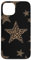iPhone 13 Leopard Cheetah Star Print On Black Trendy Women Girl Case