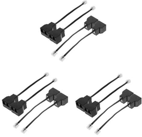 ibasenice 20stücke Telefon Splitter Adapter Core Pc Abnehmbare Telefonkabel Für Gleichzeitige Nutzung Von Telefonen Und Faxgeräten