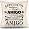 Este Cojín Pertenece al Mejor Amigo del Mundo - Funda de Cojín para Cumpleaños, Regalo de Amistad para Hombres y Niños (Amigo-a)