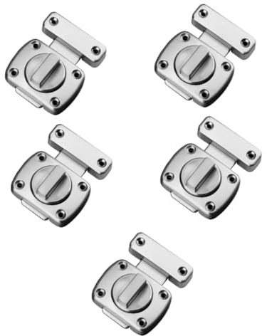 Fence Latch,5pcs Door Lock Sliding Door Lock Latch Bathroom Lock Slide Bolt Screen Door Latch Slide Locks for Inside Door Shower Door Latch Door