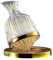 Rfeeuubft 360° Rotating Wine Decanter, 1000ml Crystal Glass Dispenser, Aerator Mirror Jug for Bar Decoration