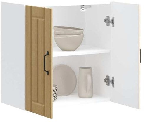 Somanki Küchen-Hängeschrank Lucca Sonoma-Eiche Holzwerkstoff, Hängeschrank Küche, Küchenschrank, Wall Cabinet, Oberschrank - 853820