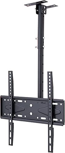 Soporte de techo para TV de 26 55 pulgadas, soporte ajustable de movimiento completo giratorio e inclinable para instalación universal de soporte de TV