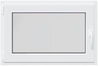vidaXL Ventana de sótano RISOR 90x70 cm oscilobatiente DIN izquierda blanca