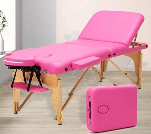 MOKLYF Tragbare professionelle Massagetische aus Holz mit faltbaren, individuell anpassbaren, hydraulisch klappbaren Massagebetten(