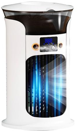 Air acondicionadores portátiles, enfriador de aire portátil, Humidificador de enfriamiento de dormitorio, Dispositivo de enfriamiento LED con alimentación USB enfriador de aire de control remoto para