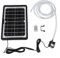 Solar Panel Wasserbrunnen Pumpe 6W 9V mit Halterung Tauchzirkulationssystem 240L/H für Fischteich Aquarium Garten Steingarten Dekoration
