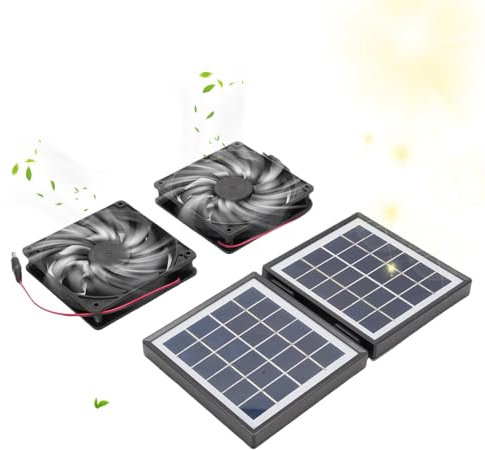 CGACCSD Ventilador de extractor solar, de entrada o de escape, impermeable de 10 W, con alta velocidad para gallinero, para gallinero, ventilación