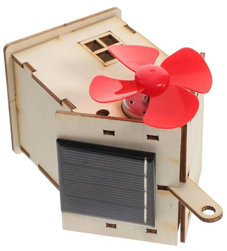 Warmhm Solar Kleinhaus Modellbausatz für Kinder Handgefertigtes Solar Selbstgemacht Spielzeug Nachhaltiges für Jungen und Mädchen Lernset für Experiment und Technik
