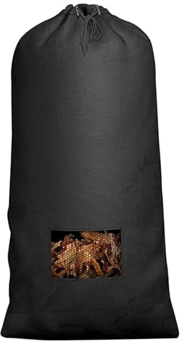 Aetherize Lawn Mower Bag 79x51 In Large Capacity Leaf Bag with Zipper and Mesh Reusable Lawn Tractor Leaf for Collection, Grass Catching And Collector