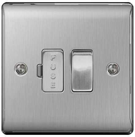 BG Electrical NBS50 Nexus Metal Brushed Steel 13A DP Switched Fused Connection Unit