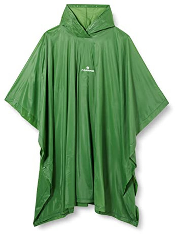 Ferrino Kinder Poncho Regenponcho, Grün, 130 cm