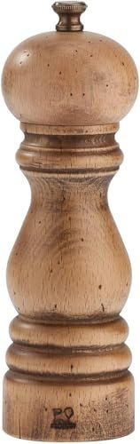 PEUGEOT 30957 Paris Antiquaire Pfeffermühle Holz, 5,6 x 5,6 x 18 cm, antik