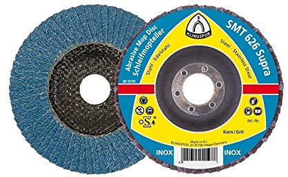 Klingspor 321696 SMT 626, Schleifmop Scheiben, Verpackungseinheit 10, 180X22,23, 80, 10