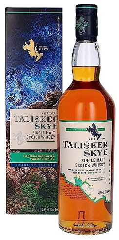 Talisker Skye Single Malt Scotch Whisky | 45.8% vol | 70cl | Scottish Whisky with Fresh Citrus Bursts & Underlying Sweetness | Peated & Smoky Single Malt Whisky | Made by the Sea