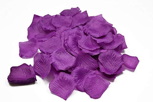 Creativery 100 Stück Rosenblüten (lila/Purpur 465) // Rosenblätter Blütenblätter Streudeko Blüten Blätter Tischdecko Hochzeit Party
