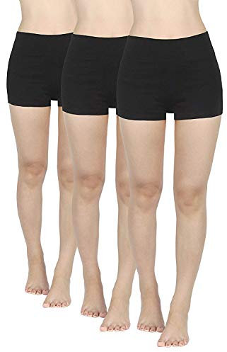 4How 3er Pack Kurze Sporthose Rdlerhose Damen kurz Sport Leggings Schwarz Sport Shorts Laufshorts Sommer Fitness Yoga Shorts Panties Hotpants S