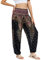 Lofbaz Harem Pants for Women Yoga Boho Hippie Clothing Womens Palazzo Bohemian Pajama Trousers Beach Indian Gypsy Genie Clothes - Peacock 1 Black B 3XL
