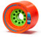 Orangatang Kegel Rollen, 80 mm, für Downhill Longboard und Skateboard, 4 Stück, Orange, 80a, w/ Loaded Jehu V2 bearings
