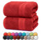 NatureMark 2er Pack DUSCHTÜCHER Premium Qualität 70x140cm DUSCHTUCH Dusch-Handtuch Doppelpack Farbe: Rot