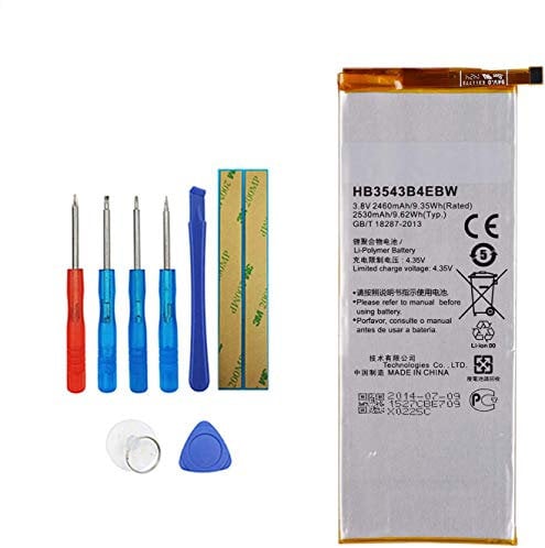 Vvsialeek HB3543B4EBW Ersatz Akku Kompatibel Für Huawei Ascend P7 L09 L00 L10 L05 L11 with Toolkit