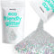 Hemway Eco Friendly Biodegradable Glitter - Silver Holographic | Fine Plant-Based Metallic Flakes for Arts & Resin Crafts | Bio Supplies for Festival, Hair, Face, Body & Nail Art Decoration | 100 g