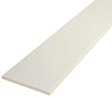 White, 95mm x 5m Pencil-Round Architrave uPVC Plastic Window Finishing Trim