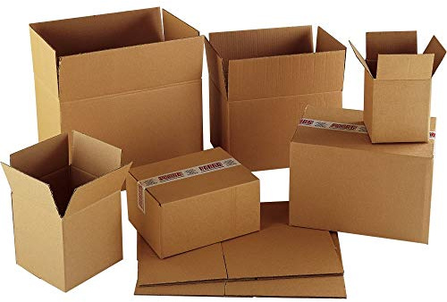 BBP Express 5 x Brown Double Walled Cardboard Boxes Ideal for Moving House, Storage, Packing (16x16x16)