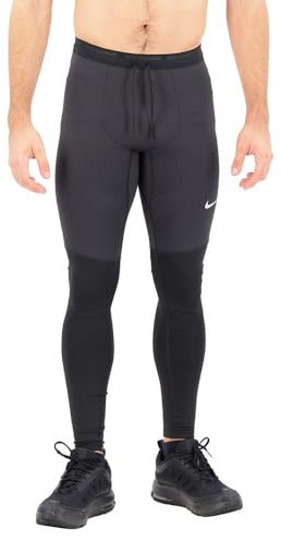 Nike Herren Df Phenom Elite Leggings, Black/ReflectiveSilv, XL
