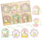 Bluelves Ciondoli Pasquali in Legno, 18pcs Coniglio Pasquale Decorazioni Legno, Coniglio Pasquale da Appendere, Addobbi Pasquali Ciondolo in Legno per Pasqua Decorazioni casa