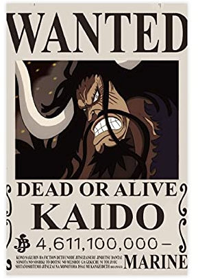Leinwand-Poster Wanted Kaido, 40 x 60 cm, ohne Rahmen, 2 Stück