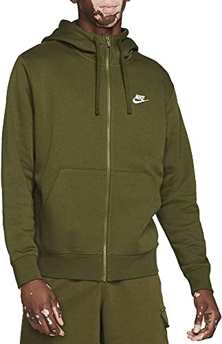 Nike Herren Nsw Club Jacke, Rough Green/Rough Green/White, XXL EU