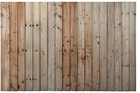 Arbor Garden Solutions Premium Closeboard Fence Panel, Heavy Duty Vertical Feather Edge, Wood, 1828mm Width, FSC Certified, Pressure Treated (Natural (Light Green), 4ft)