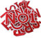GYGYL 72 Pieces Iron on Letters and Numbers Patches, Red Letter Patches Alphabet Embroidered Patch A-Z, Numbers 0-9 Applique for Clothes, Dress, Hat, Socks, Jeans, DIY Accessories