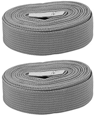 Cargos Spanngurte, praktische Ladungsgurte, 25 mm, stabiles Grau für Surfbretter für Kajak-Transport für Gepäck für Kanu (4 Meter)