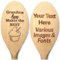 Custom Create Your Own Personalised Engraved Wooden Cooking Spoon, Choose from 100 Images to ENGRAVE, 30cm Novelty Gift Laser Engraved Birthday