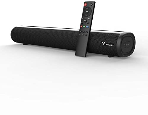 Soundbar per TV, subwoofer integrato Soundbar 2.0, Sounbar con 3 Modalità di Equalizzazione e Altoparlanti TV Regolabili Bassi, surround per home theater, compatibile per telefono, TV, tablet