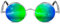 ROCKNIGHT Gothique Steampunk Lunettes de soleil rondes polarisées UV400 Unisexe Rétro