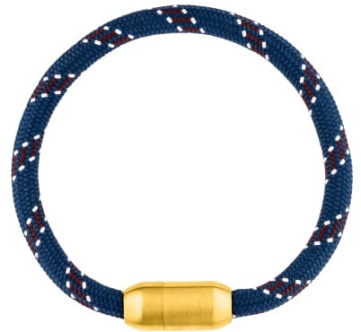 Purelei® Surfer Armband, Unisex Armband aus Baumwolle und langlebigem Edelstahl, Magnetarmband für Herren und Damen, Paracord Surferarmband Damen und Herren, Einheitsgröße (Gold, Edelstahl)