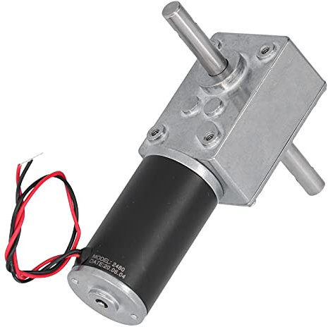 Motoriduttore a Vite Senza Fine Motore a Corrente Continua Guscio Metallico Albero di Uscita in Acciaio Inossidabile Basso Attrito Consumo Energetico Motore Elettrico Utilizzato