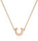 Gemma J Mini Horseshoe Necklace in rose gold, equestrian or good luck necklace