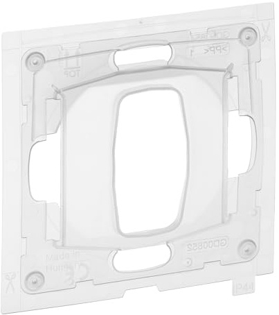 LEGRAND, SEANO IP44-Kit zur Verwendung von Standardeinsätzen (Wechselschalter, Taster) in Feuchtrauminstallationen, aufrüsten von IP 21 Standardfunktionen auf IP 44 Feuchtraumfunktionen, 765044