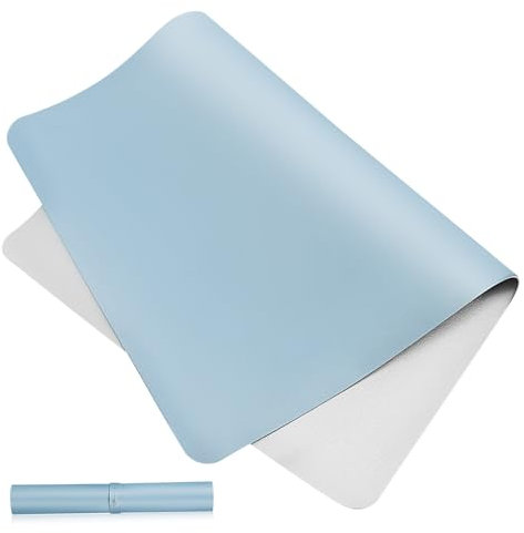 Parliky Gaming Mousepad Leather Desk Mat Nail Hand Rest Mat Comfortable Mouse Pad