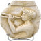 Aulos Flöte Musiker Nymphe Kallisto Skulptur Statue Relief Wanddekoration