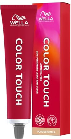 Wella Professionals Color Touch Pure Naturals – Ammoniakfreie, vegane Intensivtönung mit Metal Purifier – für natürliche Nuancen bis zu 28 Haarwäschen - 8/0 Hellblond Natur - 60 ml