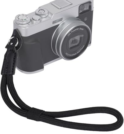 Yoocheese Camera Wrist Strap for Photographyers: Safety Rope Camera Lanyard - Vintage Hand Straps Widely for DSLR SLR Mirrorless Compact Film Camera., Black, Universal