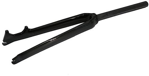 Pawnath Fourche avant en fibre de carbone pour vélo de route, fourche avant de frein à disque, tube droit en fibre de carbone 700C