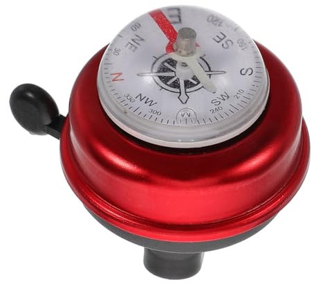 EXHUMKY Bicycle Kids Red Bike Accessories Kids Cycling Compass for Boys Girls Sturdy Bike Horn