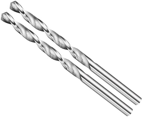 METALLIXITY Drill Bit (4.5mm) 4241 High-Speed Steel Uncoated 2Pcs | Straight Shank Uncoated (Bright) 118° for Wood Plastic Iron Copper Aluminum Low Soft Metal
